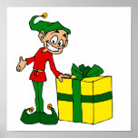 elf with package print