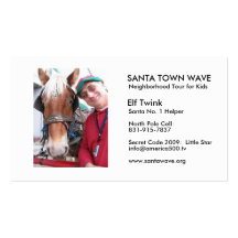 ElfTwink06, SANTA TOWN WAVE, Neigh... - Customised Business Cards