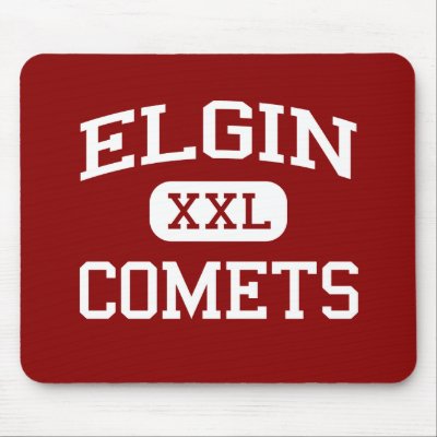 Elgin - Comets - Elgin High School - Marion Ohio Mouse Pads by customteamsportswear