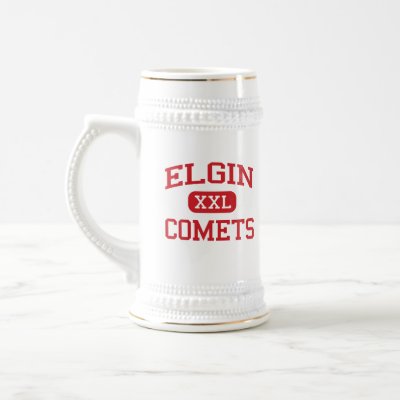 Elgin - Comets - Elgin High School - Marion Ohio Mugs by customteamsportswear