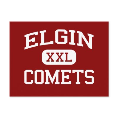 Elgin - Comets - Elgin High School - Marion Ohio Post Card by customteamsportswear