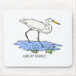 Elgin Egret mousepads