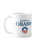 ELGIN for Obama custom your city personalised mugs