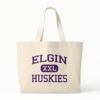 Elgin - Huskies - Elgin High School - Elgin Oregon Tote Bags by customteamsportswear