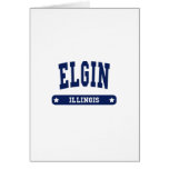 Elgin Illinois College Style tee shirts cards