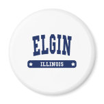 Elgin Illinois College Style tee shirts magnets