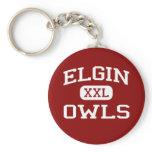 Elgin - Owls - Middle School - Elgin Oklahoma keychains