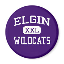 Elgin - Wildcats - Elgin High School - Elgin Texas Refrigerator Magnet