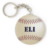 Eli Baseball Keychain by 369MyName
