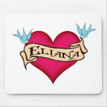 Eliana - Custom Heart Tattoo mousepads