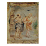 Elijah Receiving Bread and Water from an Angel Postcards