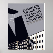 Eliminate Crime In The Slums Print