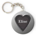 Elise Heart Keychain by 369MyName