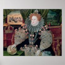 Elizabeth I, Armada Portrait, c.1588 Print