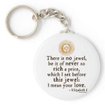 Elizabeth I "Golden Speech" Quote keychains