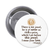 Elizabeth I "Golden Speech" Quote Pins