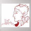 Elizabeth I Profile Sketch posters