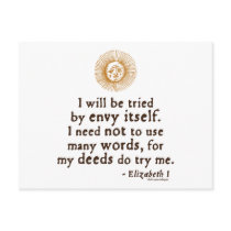 Elizabeth I Quote about Judgement