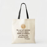 Elizabeth I Quote on Trust Canvas Bag