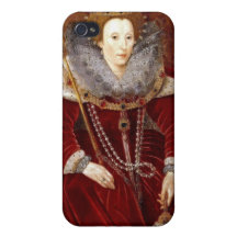 Elizabeth I Red Robes iPhone 4 Cases