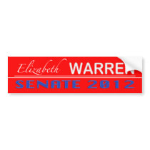 Elizabeth Warren for Senate 2012 Bumper Sticker