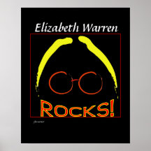 Elizabeth Warren Rocks poster
