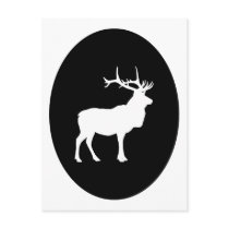Elk Silhouette Post Cards