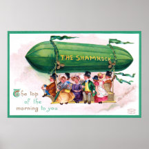 Ellen Clapsaddle's St-Patricks-Day Zepelin Poster