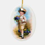 Ellen H. Clapsaddle: Child with Forget-me-not Christmas Tree Ornament