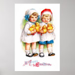 Ellen H. Clapsaddle: Children with Ducklings Print