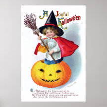 Ellen H. Clapsaddle: Little Pumpkin Witch Posters