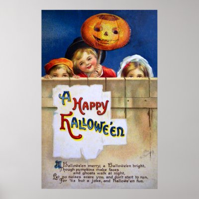 Ellen H. Clapsaddle: Three Halloween Children Poster