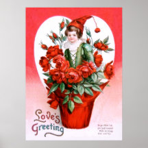 Ellen H. Clapsaddle: Valentine Roses Posters