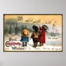 Ellen H. Clapsaddle: Will he come Posters