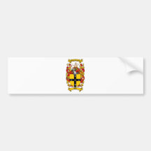 ELLIS FAMILY CREST -  ELLIS COAT OF ARMS BUMPER STICKER