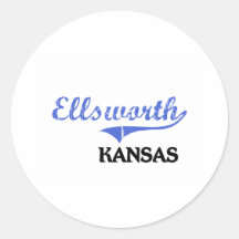 Ellsworth Kansas City Classic Round Sticker
