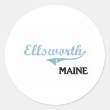 Ellsworth Maine City Classic Sticker