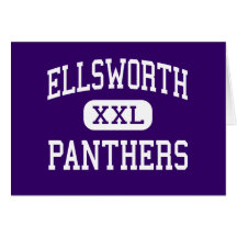 Ellsworth - Panthers - Senior - Ellsworth Greeting Card