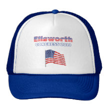 Ellsworth Patriotic American Flag 2010 Elections Hat