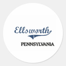 Ellsworth Pennsylvania City Classic Stickers