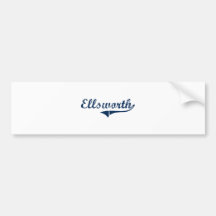 Ellsworth Pennsylvania Classic Design Bumper Sticker