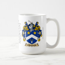 Ellsworth, the Origin, the Meaning and the Crest Coffee Mugs