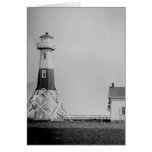 Elm Tree Beacon Lighthouse Greeting Cards
