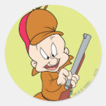 Elmer Fudd Ready to Hunt Round Sticker