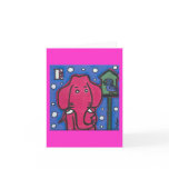eloise the elephant loves her bird Note Card