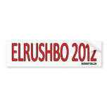 ElRushBo 2012 bumper stickers
