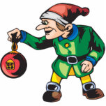 Elves Love Christmas Ornaments photo sculptures