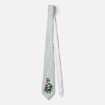 ELVES TRIMMING CHRISTMAS TREE by SHARON SHARPE ties