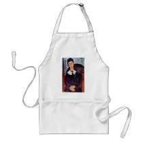 Elvira With A White Collar By Modigliani Amedeo Apron