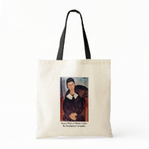 Elvira With A White Collar By Modigliani Amedeo Canvas Bag